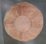 Moroccan Leather Poufs