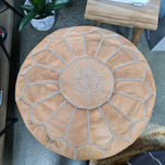 Moroccan Leather Poufs