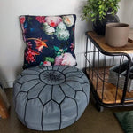 Moroccan Leather Poufs