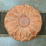 Moroccan Leather Poufs