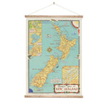 New Zealand Tourist Map Wall Chart