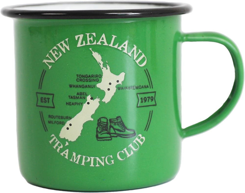 NZ Tramping Enamel Mug