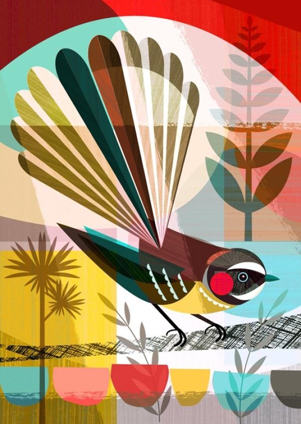 Piwakawaka in the Evening Sun - Ellen Giggenbach