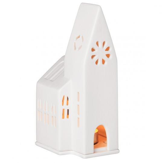 Porcelain Church Tealight Holder - small