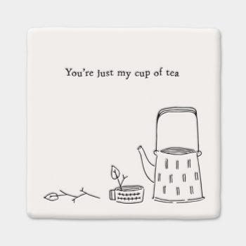 Porcelain coaster - My Cup of Tea