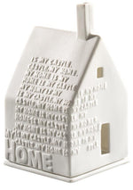Porcelain tealight houses - small (all designs)