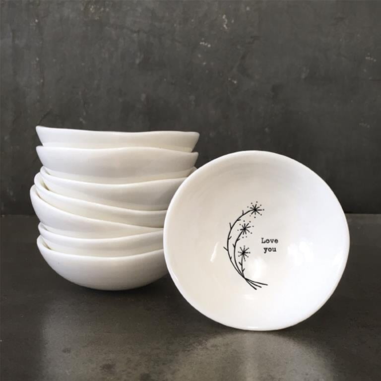 Porcelain Tiny Dish - Love You