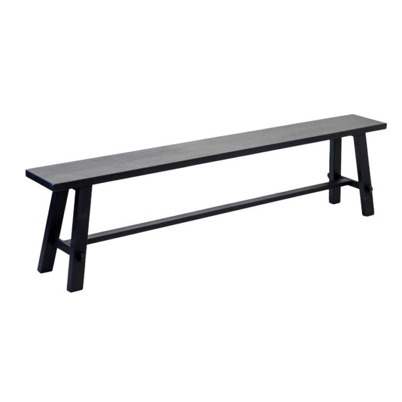 Recycled Teak Long Bench - Dark