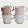 Strata Mugs - Pink (Set of 4)