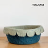 Scalloped Felt Bowl