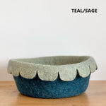 Scalloped Felt Bowl