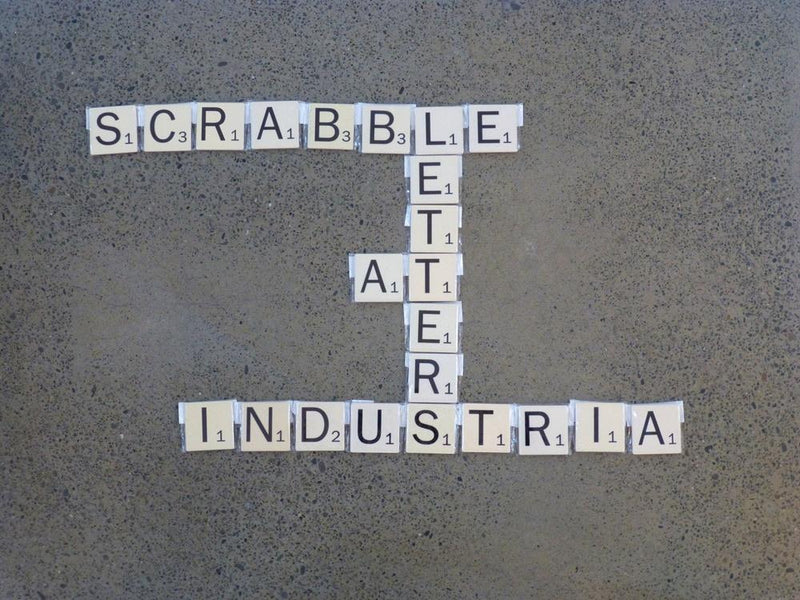Scrabble letter magnets