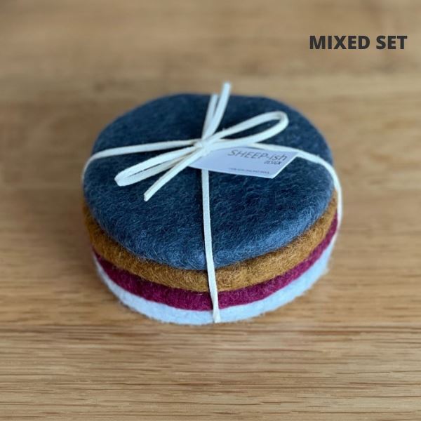 Sheeted Felt Coasters set of 4 Industria Store