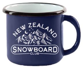 Snowboard Club Enamel Mug