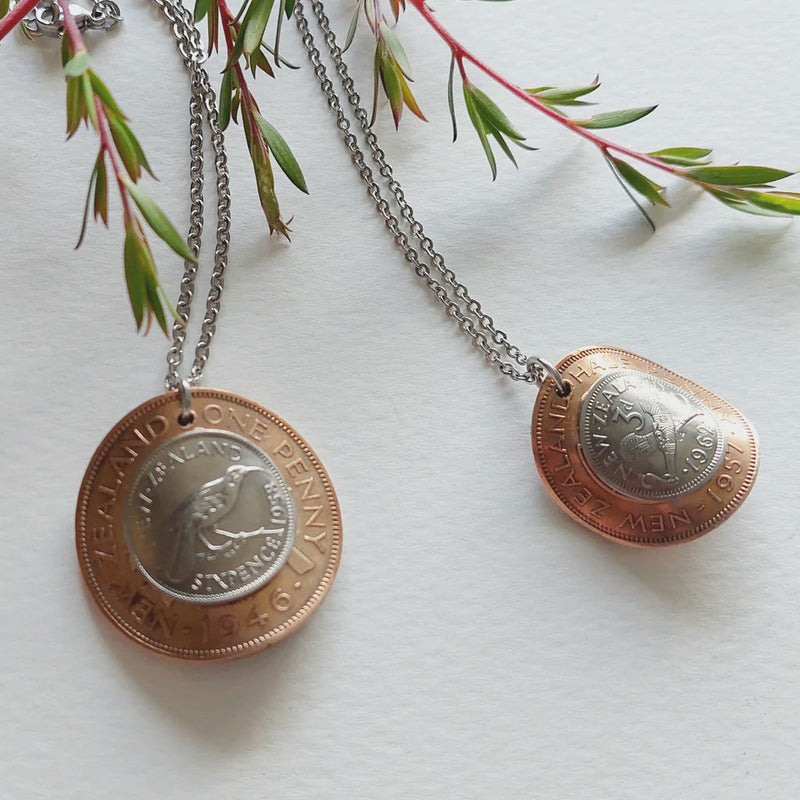 Stacked Coin Pendant