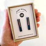 Straight Bar Earrings - Gold