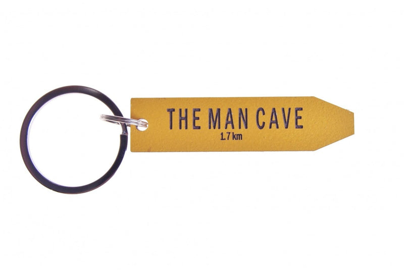 The Man Cave Road Sign Keyring
