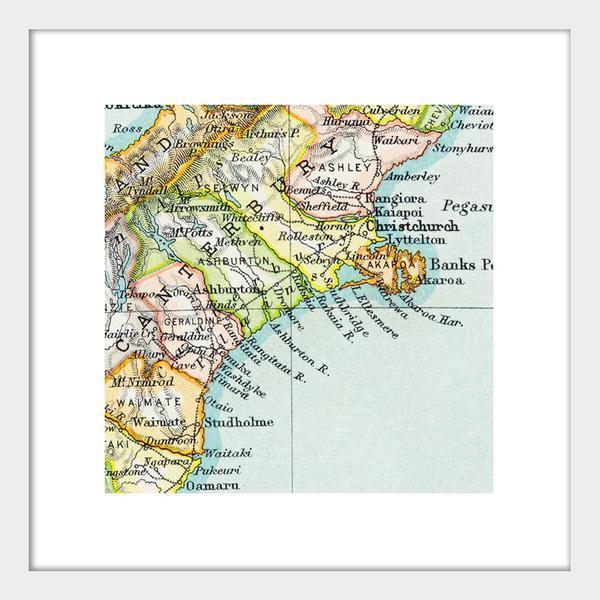 Vintage Canterbury Map