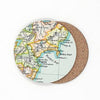 Vintage map coasters