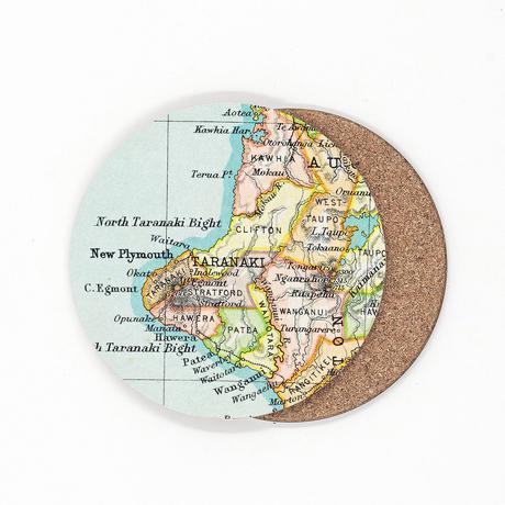 Vintage map coasters