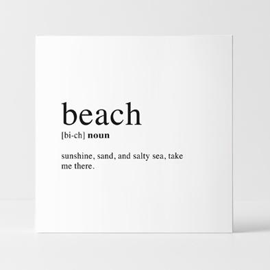 Word Block - Beach
