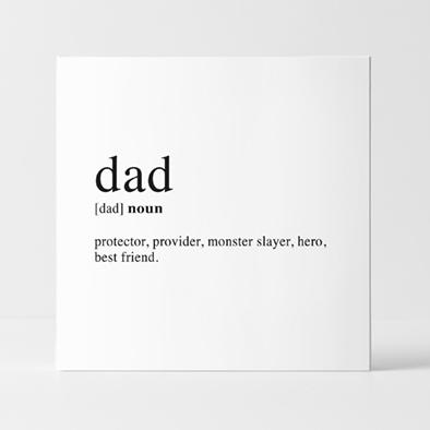 Word block - Dad