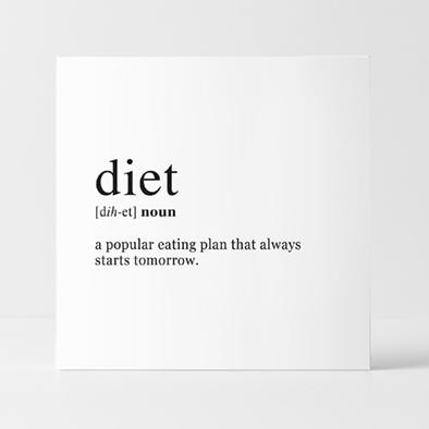 Word Block  - Diet