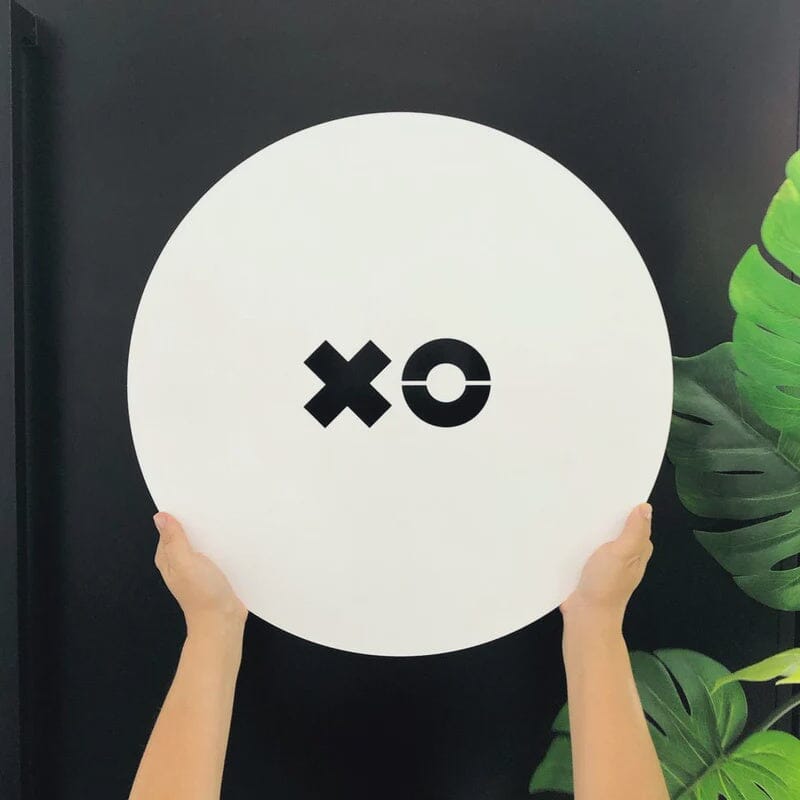 XO Circle- Steel Wall Art